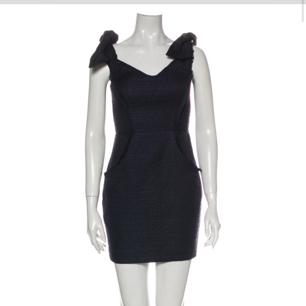 Misha collection neckline dress
